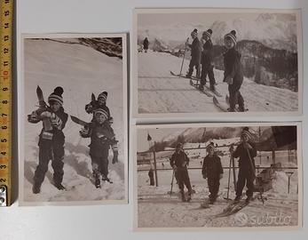 VECCHIE FOTOGRAFIE SCIATORI A ST. MORITZ 1931 /32