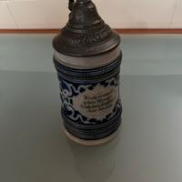 Boccale birra tedesco in ceramica