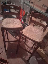 sgabelli in legno