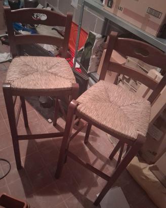 sgabelli in legno