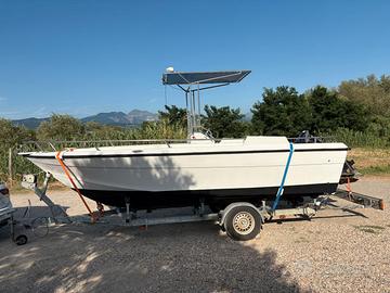Carrello barca 1300kg rimorchio stradale omologato