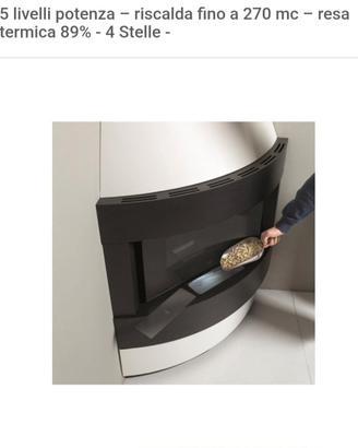 STUFA A PELLET AD ARIA FORMA CAMINETTO 