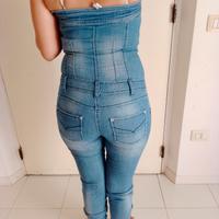 tuta jeans donna