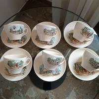 tazze te+piattini inglese Old Bridge Earthwewar