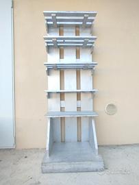 Scaffaliera scaffali fioriera in legno 