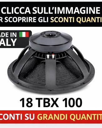 B&C SPEAKERS 18TBX100 - 8 ohm ALTOPARLANTE WOOFER