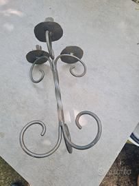 candelabro in ferro battuto 
