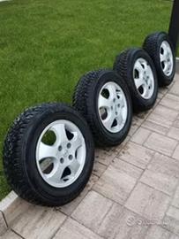 CERCHI IN LEGA CON LOGO OPEL+ GOMME