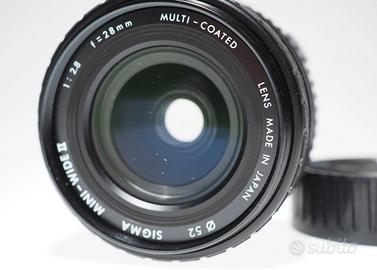 Obiettivo Sigma MF Mini Wide II 28mm f2.8  Nikon