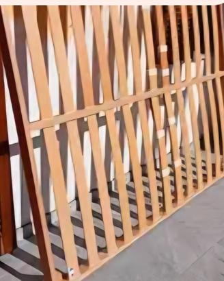 rete a doghe  con gambe. in legno. made in Italy