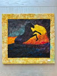 Quadro materico colorato 🎨✨