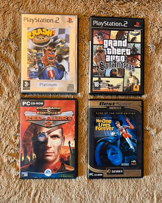 Lotto Retrogaming 4 giochi (PS2/PC)