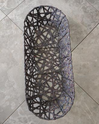 Cesta/vassoio intrecciato 
