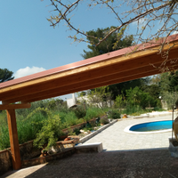 Gazebo in legno lamellare