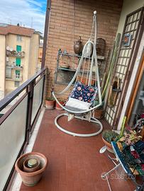 Poltrona altalena in ferro