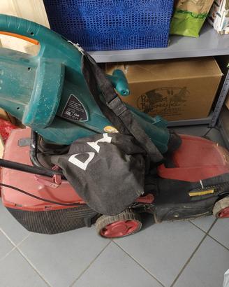 soffiatore e tagliaerba 