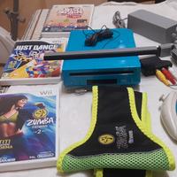 Wii turchese completa + 3 giochi 