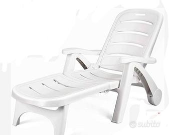 Lettino plastica da giardino  