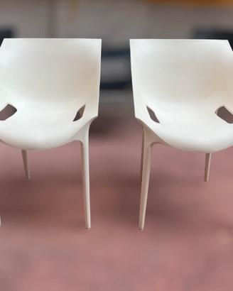 2 Sedie Kartell Mod Dr. Yes By Philippe Starck 