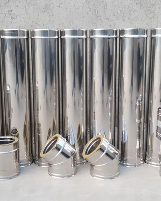 Canne fumarie INOX doppia parete a PREZZO FABBRICA