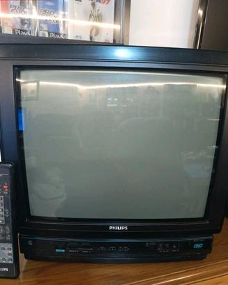 TV Philips 17 pollici CRT Scart RGB Retrogaming 