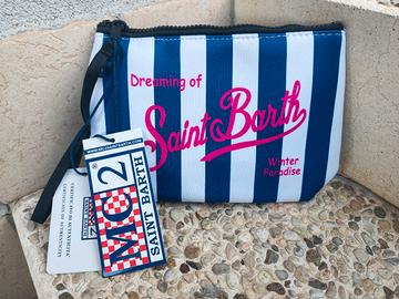 pochette MC2 saint barth righe blu 