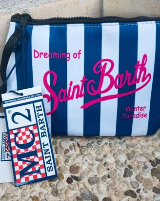 pochette MC2 saint barth righe blu 