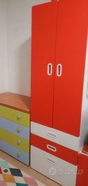 Armadio bambini Ikea smastad platsa