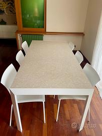Tavolo completo di sedie