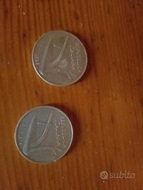 Monete da 10 lire e 20 lire