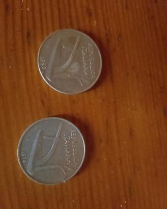 Monete da 10 lire e 20 lire