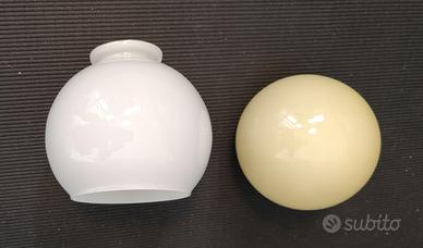 Globi-paralume vetro opalino anni ’50