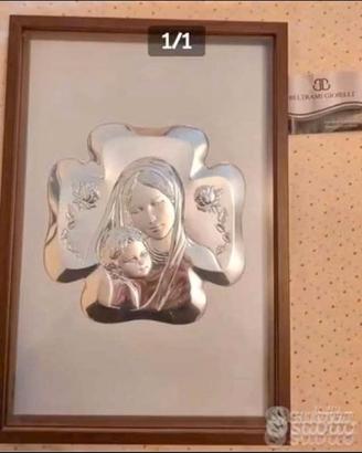 Quadro madonna con bambino