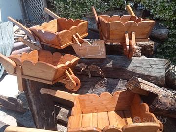 carriola in legno