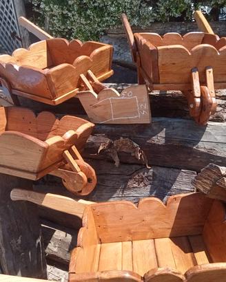 carriola in legno