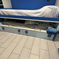 Letto con secondo letto scorrevole