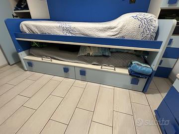 Letto con secondo letto scorrevole