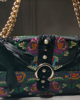 Steve Madden - Borsa floreale in velluto