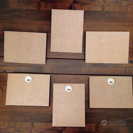 Set di 6 pannelli in legno