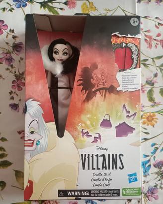 Bambola Cruella De Vil Crudelia Demon Disney new