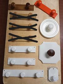 Appendiabiti in Legno, colori e forme assortiti