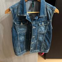 Gilet in Denim Benetton