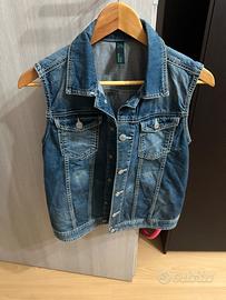 Gilet in Denim Benetton