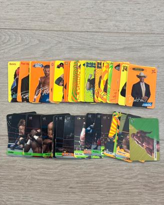 Lotto 72 carte WWE Fluo anni 2000’
