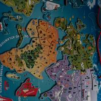 Mappa mondo magnetico 