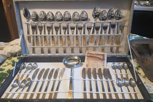 Set posate acciaio inox pran 49 pezzi vintage