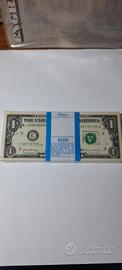 mazzetta da 100 pz da 1 dollaro Fds unc 2017