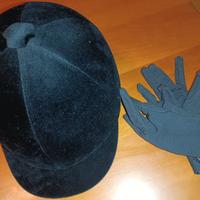 Cappellino e guanti da equitazione bambino 