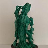 DAMA CINESE IN MALACHITE