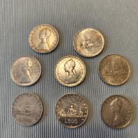  monete 500  d argento per mia collezione 